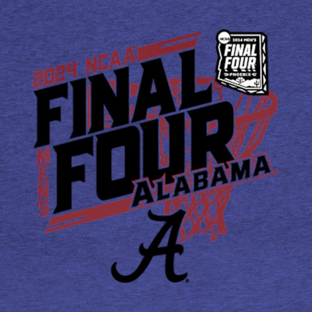 Alabama Crimson Tide Final Four 2024 March Madness by YASSIN DESIGNER